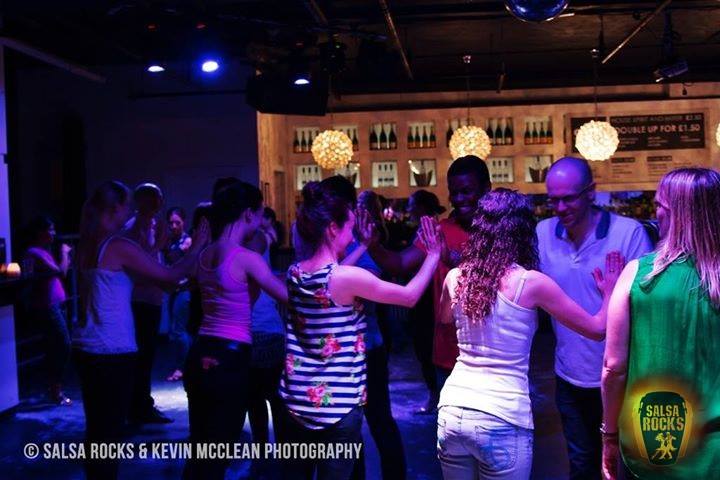 Dancers at our Wednesday Salsa Classes in Leeds